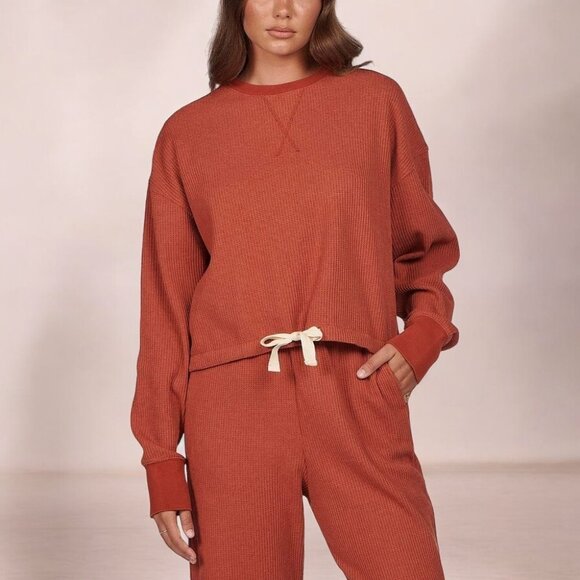 Charlie Holiday Locale Waffle Sweatshirt & Journey Lounge Pants Set - Picture 4 of 6